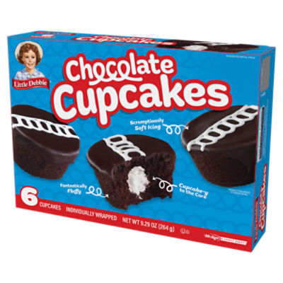 Little Debbie Chocolate Cupcakes, 6 count, 9.29 oz