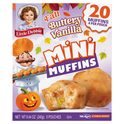 Little Debbie Fall Buttery Vanilla Mini Muffins, 5 count