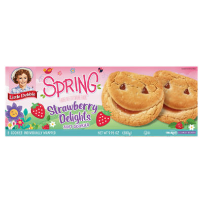 Little Debbie Spring Strawberry Delight's Soft Cookies, 8 count, 9.96 oz