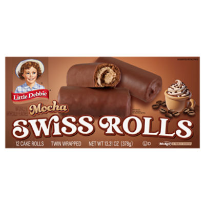 McKee Little Debbie Mocha Swiss Rolls, 12 count, 13.31 oz