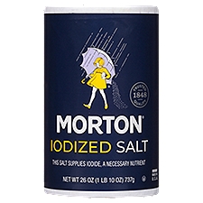 Morton Salt, Iodized, 26 Ounce, 26 Ounce