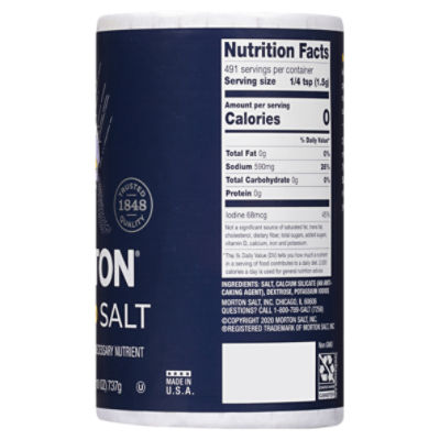 Buy Morton Lite Salt Low Sodium For A Heart Healthy Salt