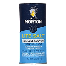 Morton Lite Salt, 11 oz, 11 Ounce