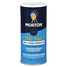 Morton Lite Salt, 11 Ounce