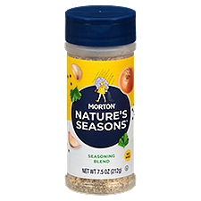 Morton Nature's Seasons Seasoning Blend - Savory Blend of Spices for Lighter Fare, 7.5 OZ Canister