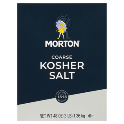Morton Coarse Kosher, Salt, 48 Ounce