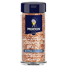 MORTON Extra Coarse Malayan Pink Salt Grinder Refill, 9 oz