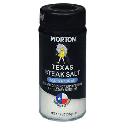 Morton All-Natural Texas Steak Salt, 9 oz