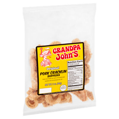 Grandpa John's Original Pork Cracklin Dippers, 3 oz, 3 Ounce