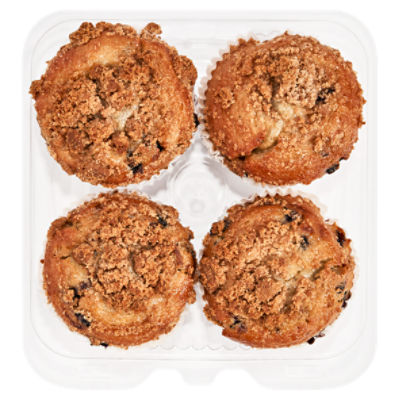 Fresh Bake Shop Puffin Muffins - Blueberry, 4 Pack, 20 oz