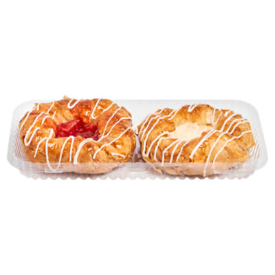 Store Baked Variety Crown Danish, 2 ct, 10 oz