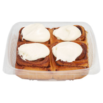 Cinnamon Rolls With Cream Cheese Icing., 4 Count, 21 oz