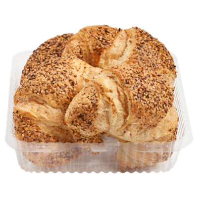 Store Baked Everything Croissant, 4 Count, 10 oz