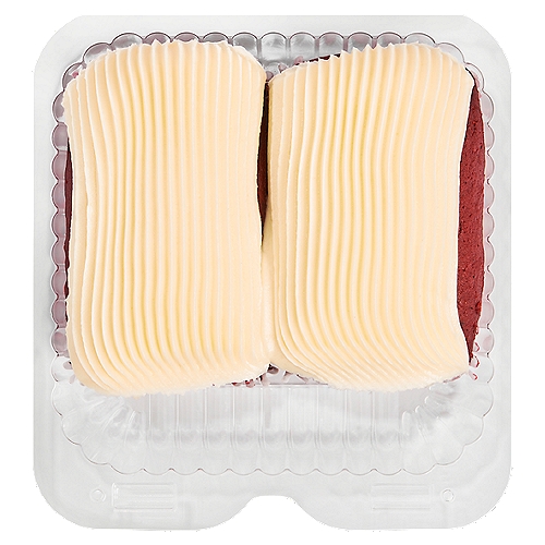 Mini Red Velvet Cake with Cream Cheese Icing, 2 Pack