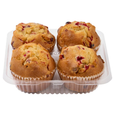 Store Baked Cranberry Orange Puffin Muffin, 4 ct, 20 oz