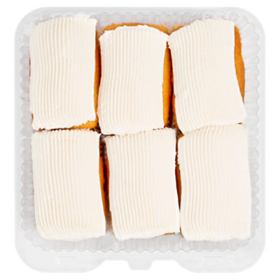 Mini Yellow Cake with Vanilla Icing, 6 Pack, 15 Ounce