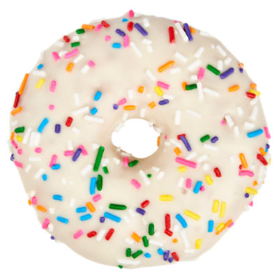 Iced Sprinkle Ring Donut