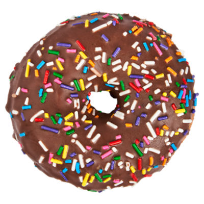 Chocolate Sprinkle Ring Donut