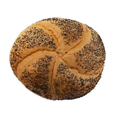 Fresh Bake Shop Jumbo Poppy Kaiser Roll, 2 oz