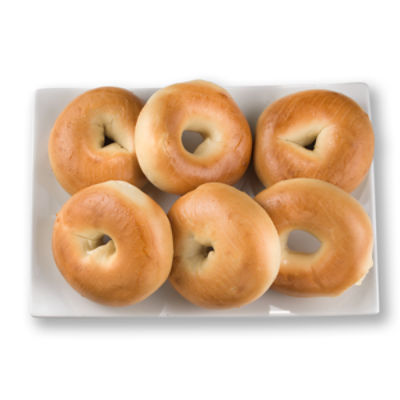 Fresh Baked Plain Bagel, Single, 3 oz.