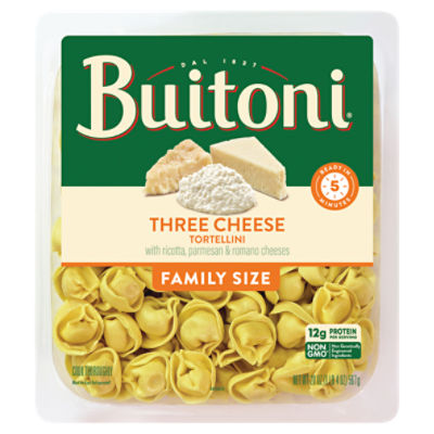 Buitoni® Three Cheese Tortellini, Refrigerated Pasta, 20 Oz Family Size Package, 20 Ounce