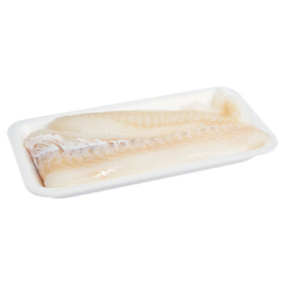 Fresh Tray Wrapped Previously Frozen Alaska Cod Fillet