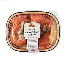 Take and Bake Fresh Salmon Portions with Crab Stuffing, 1 pound, 1 Pound