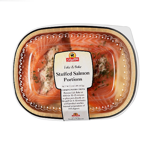 Take and Bake Fresh Salmon Portions with Crab Stuffing, 1 pound