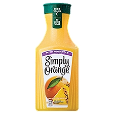 Simply Orange w/ Pineapple, Juice, 52 Fluid ounce