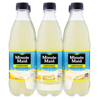 Minute Maid Lemonade Bottles, 16.9 fl oz, 6 Pack