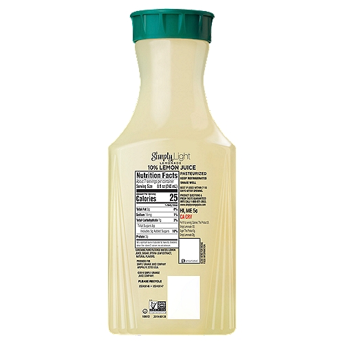 Simply Light Lemonade Bottle 52 Fl Oz