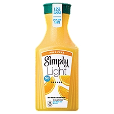 Simply Light Orange Pulp Free Bottle, 52 fl oz, 52 Fluid ounce