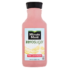Minute Maid Zero Sugar Pink Lemonade Bottle, 52 fl oz, 52 Fluid ounce