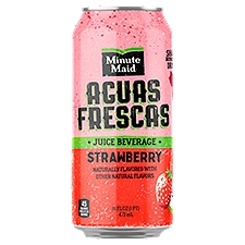 Minute Maid Strawberry Aguas Frescas, Juice Beverage, 16 Fluid ounce