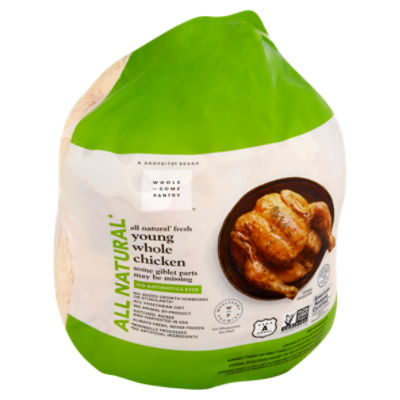 Wholesome Pantry Organic Fresh Young Whole Chicken with Giblets