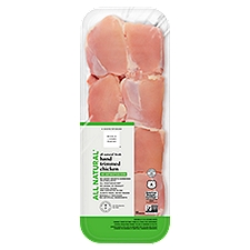 Wholesome Pantry All Natural Fresh Hand Trimmed Boneless Skinless Chicken Thighs, 2.43 Pound