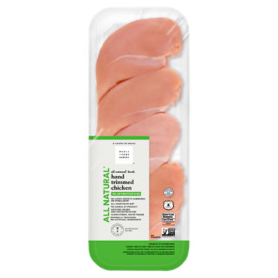 Wholesome Pantry All Natural Fresh Hand Trimmed Boneless Skinless Chicken Breasts