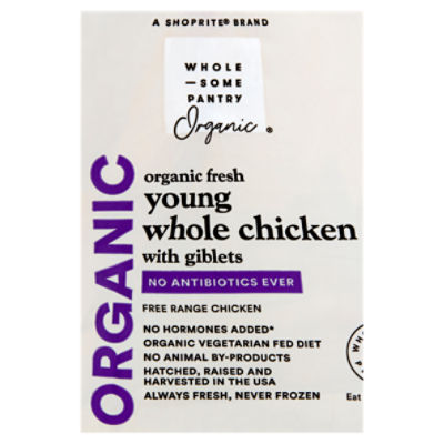 Organic Whole Young Chicken with Giblets