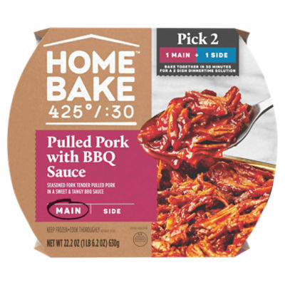 Home Bake 425° / :30 Main Recipe No 18 Pulled Pork with BBQ Sauce, 22.2 oz