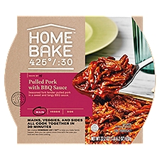 Home Bake 425° / :30 Main Recipe No 18 Pulled Pork with BBQ Sauce, 22.2 oz, 22.2 Ounce