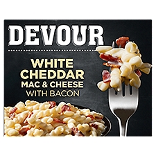 Devour White Cheddar Mac & Cheese with Bacon, 12 oz
