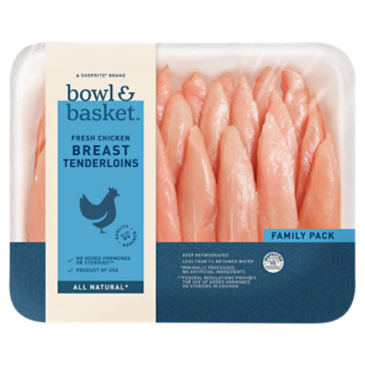 Bowl & Basket Fresh Chicken Breast Tenderloins Family Pack, 2.71 Pound