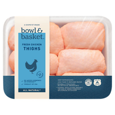 Bowl & Basket Fresh Chicken Thighs, 2.36 Pound