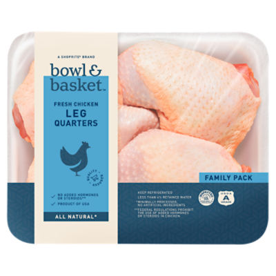 Bowl & Basket Fresh Chicken Leg Quarters Family Pack