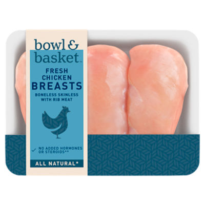 Bowl & Basket Boneless Skinless Fresh Chicken Breasts with Rib Meat