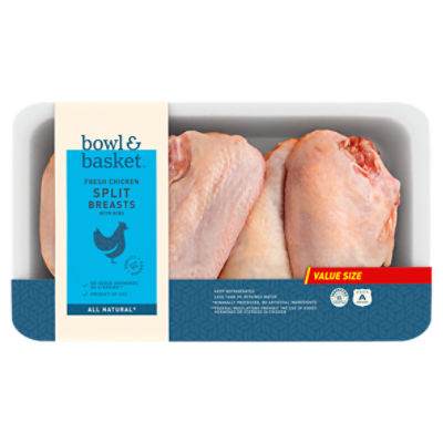 Bowl & Basket Fresh Chicken Split Breasts with Ribs Jumbo Pack The