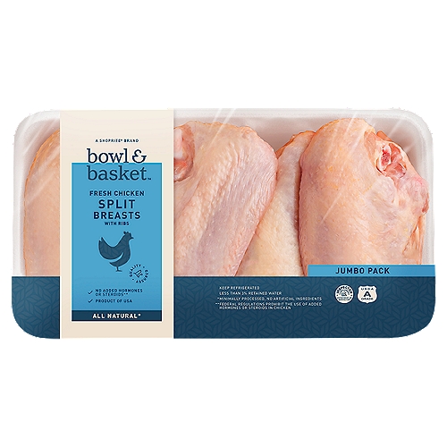 Bowl & Basket Fresh Chicken Split Breasts with Ribs Jumbo Pack