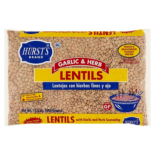 Hurst's Garlic & Herb Lentils, 15.5 oz