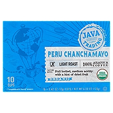 Java Trading Single Organic Peru Chanchamayo Light Roast Coffee, 0.42 Ounce