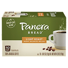 Panera Bread Light Roast 100% Arabica Coffee, 2.95 lbs, 10 count, 4.2 Ounce